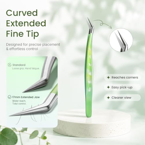 Craft Tweezers, Precision Tweezers for Stickers with Resin Finish