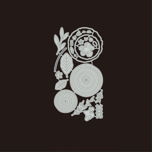 Flowers Metal Cutting Die for Scrapbooking - Cut Stencils for DIY Scrapbook Photo Album Decorative Paper Card, Card Making Supplies, Stencils & Crafting Die Cut (Wood & Flower 7.9 x 4.1 in)