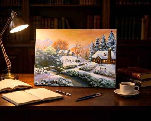 LCOZX Landscape Paint by Numbers Kit for Adults Beginners 16x20 Inch