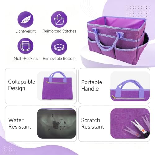Art Supply Organizer Bag,Craft Organizer Tote Bag for Art Supplies