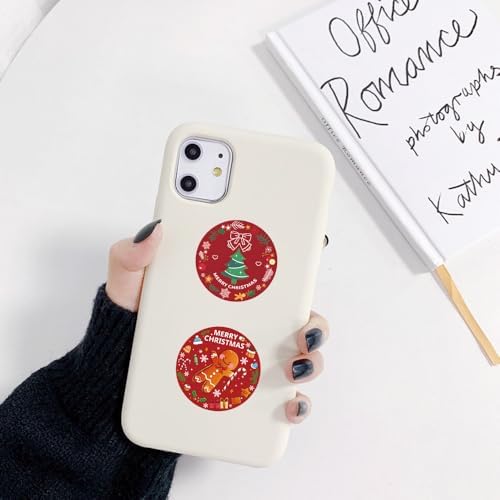 500Pcs Christmas Stickers Round Holiday Envelope Seals
