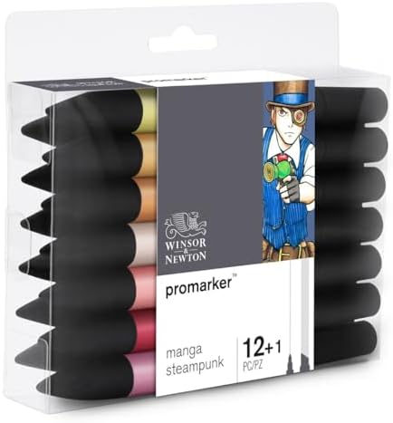 Winsor & Newton Promarker, Set of 12, Manga Steampunk