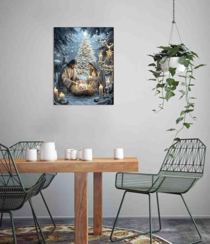 DYAIYYMQ Jesus Christ Stamped Cross Stitch Kit for Adults 15.7x11.8 inch