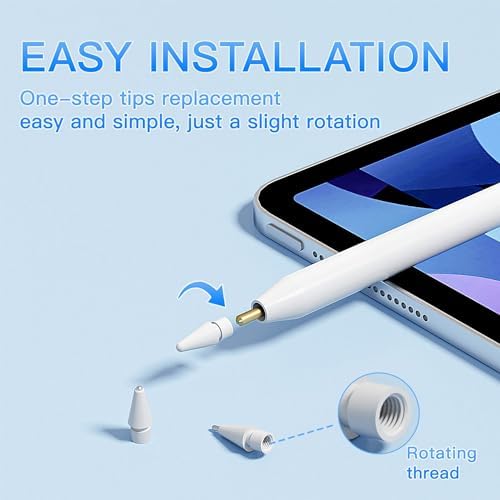 LOVE MEI Replacement Pencil Tips for Apple Pencil 2nd/ 1st Gen/USB-C/Pro