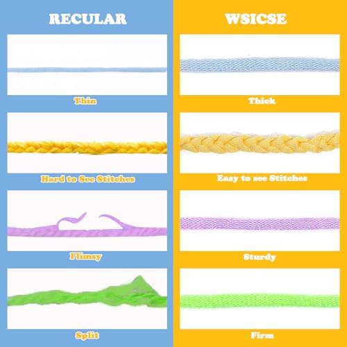 8x50g Beginner Crochet Cotton Yarn for Crocheting Easy-to-See Stitches