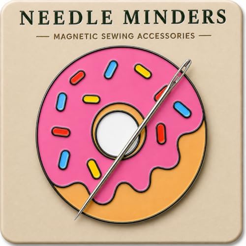 Kraftex Magnetic Needle Minder. Needleminder for Embroidery & Sewing. Cute Needlepoint Accessories. Magnetic Needle Holder for Cross Stitch. Cute Magnet Pin Gift