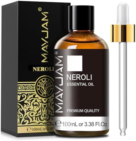 MAYJAM Neroli Essential Oil for Diffuser Soap Candle Making, 3.38FL.OZ