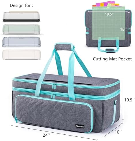 Double Layer Carrying Case for Cricut Maker 4/3, Explore Air 2/3/4 Die Cut