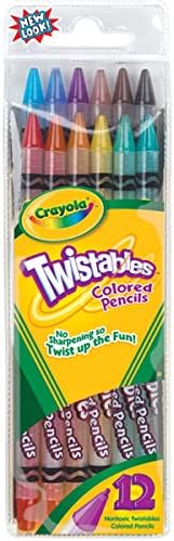 Crayola 071662574086 Twistables Pencils, Assorted Colors 12 Ea (Pack of 3)