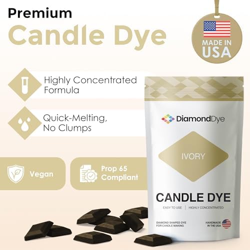 Ivory Candle Dye Chips, Soy & Paraffin Candle Making, 50 Pack