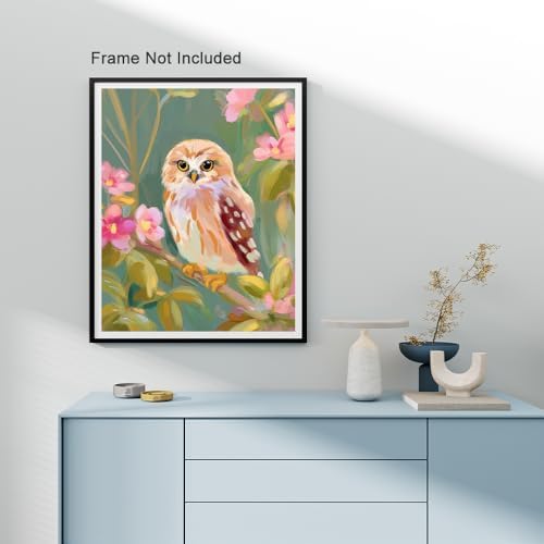 Natuyalo Paint by Numbers Kit for Adults Beginner, Birds Adult Paint by Number Kits on Canvas Without Frame, Animals Acrylic Paint by Numbers for Home Decor 16x20 inch