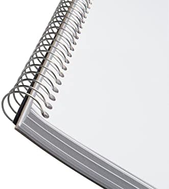 Bienfang Sketch Pad 8.5x11 Inch, 100 Sheets of 60lb 90gsm Art Paper, Spiral Bound Sketch Book Drawing Notebook
