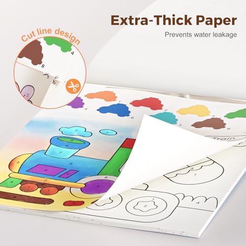 Jar Melo Paint with Water Books for Toddlers, Transportation