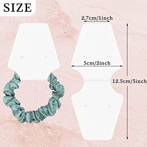 200PCS Bracelet Packaging for Small Business Self Adhesive Necklace Display Cards Jewelry Making Supplies Fold Over Hanging Holder for Keychain Earring Hairband