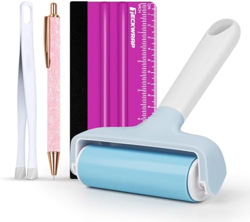 TECKWRAP Brayer Roller Set for Vinyl DIY Crafts & Relief Printing - 4 PCS
