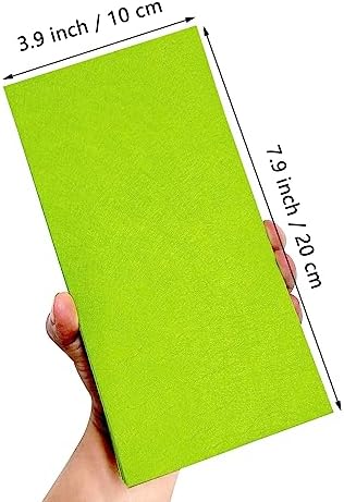 Jtnohx Self Adhesive Felt Sheets Adhesive Backed Felt Fabric Green 4"x8"