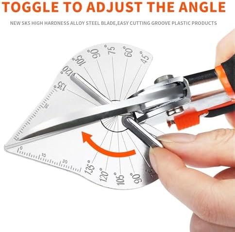GARTOL 45-135° Adjustable Miter Shears, Quarter Round Cutter for PVC & Trim