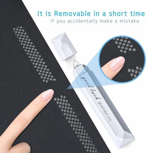 Scrapbooking Double Sided Tape Roller, 5-Pack Craft Adhesive Glue Runner - Multipurpose Journaling Supplies for Scrapbooking, Gift Wrapping, Photo Mounting, School Office & Crafts