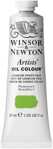 Winsor & Newton Artists' Oil Paint, 37ml Tube, Cadmium Green Pale