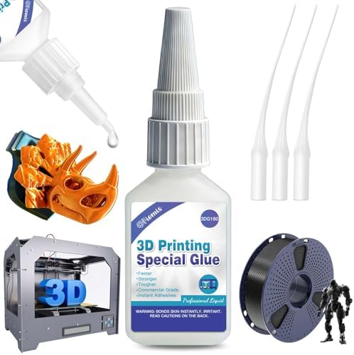 3D Printing Super Glue, Ultra-Thin Capillary Adhesive for PLA ABS PETG TPU