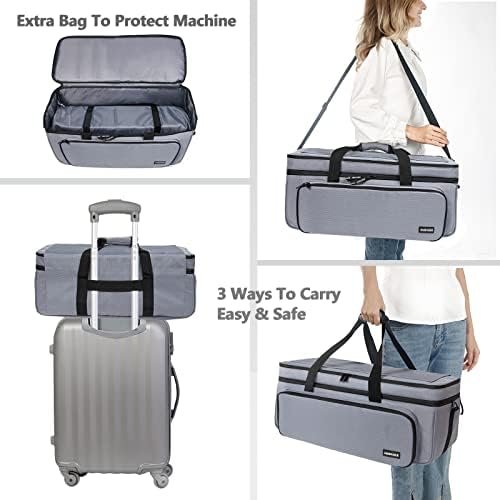 Double Layer Carrying Case for Cricut Maker 4/3, Explore Air 2/3/4 Die Cut