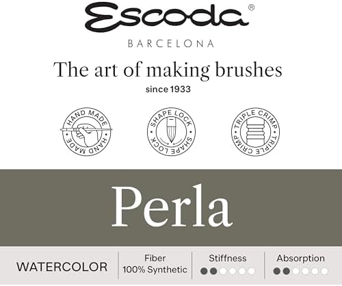 Escoda | Watercolour | Artist Set Joseph Zbukvic 1 | Size 8,10,12 | 3 Brushes | Synthetic White Toray | Round Pointed