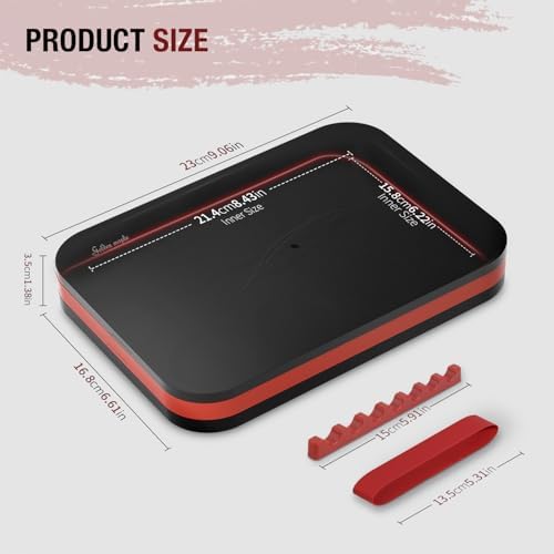 Wet Pallet for Painting Miniatures - Golden Maple 2 in 1 Dry and Wet Palette with Lid, Including 11 Miniature Paint Brushes,100PCS Palette Paper, 4PCS Sponges, Paint Brushes Holders