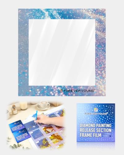 forever young Reusable Diamond Art Release Film 30 PCS Aurora Borealis
