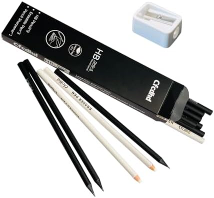 12‑Pack Set 9#2 HB Pre‑Sharpened Wood Pencils + 3 Eraser Pens