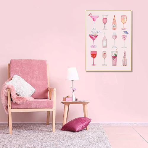 Cocktail Diamond Art Kits for Adults, Diamond Painting Kits for Beginner