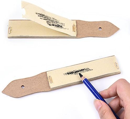 Sandpaper Sharpener - 2 Pieces Sketch Sandpaper Pencil Sharpener Lead Pointer Art Drawing Tool for Adults, Teens, Artists