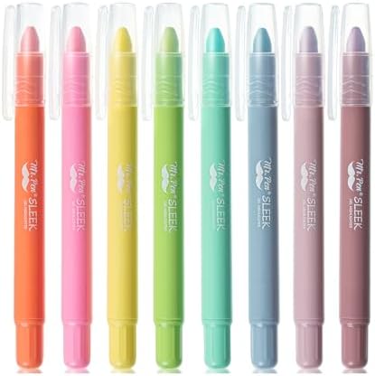 Mr. Pen- No Bleed Gel Highlighters, Candy Colors, 8 Pack