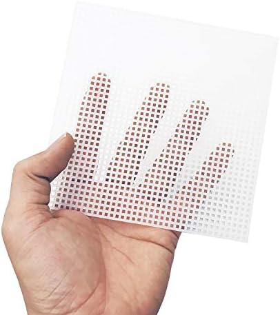 Allazone 100 PCS Mesh Plastic Canvas Sheets 8 Style Plastic Canvas for DIY Crafts Embroidery Cross Stitch, Acrylic Yarn Crafting, Knit and Crochet Projects