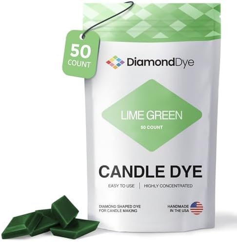 Lime Green Candle Dye Chips, Soy & Paraffin Candle Making, 50 Pack