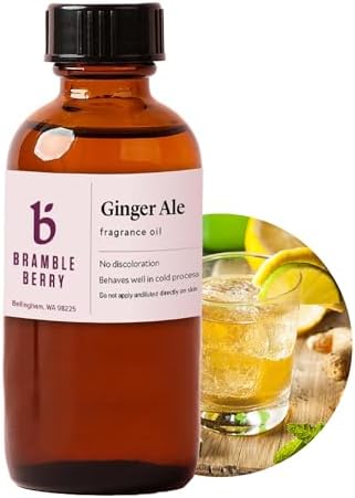 Bramble Berry Ginger Ale Ginger & Citrus Soda Scent for Soap Making, Candles, Lotion, Bath Bombs & Perfume | Skin Safe, Vegan, Paraben & Phthalate Free, DIY Craft Essential