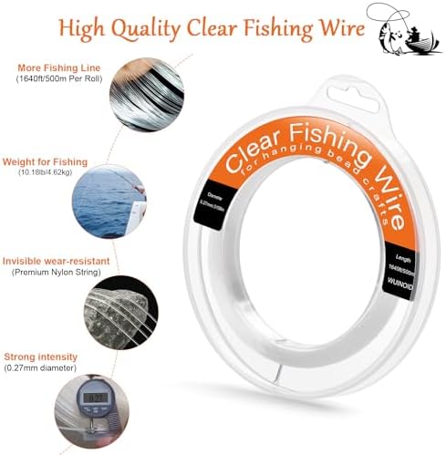 Fishing Line Wire Monofilament Clear Nylon String for Fishing Hanging Craft
