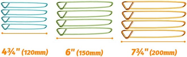 Fairycece Stitch Holders for Knitting, 12 Pcs Aluminum, 3 Sizes | Securely Hold Live Stitches with 3 Color-Coded Sizes for Sweater Sleeves, Socks, Crochet, and Yarn Projects