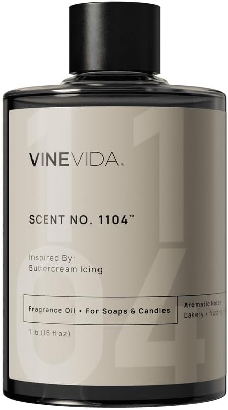 VINEVIDA [16oz] Buttercream Icing Fragrance Oil for Candle Making and Soap Making - Premium Candle Scents for Soy Candles