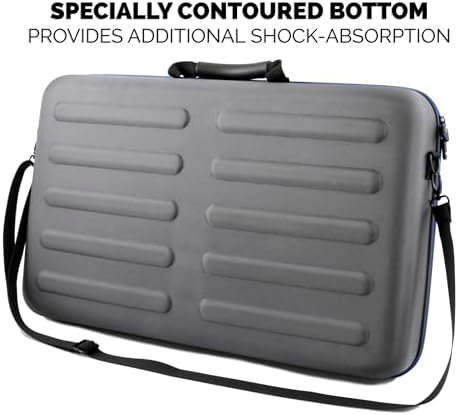CASEMATIX Graphics Tablets Case Compatible with Wacom Cintiq Pro 22, Huion Kamvas 20 Drawing Pen Display, 22 Plus and More Writing Drawing Tablet Accessories up to 22 Inches, Includes Carry Strap