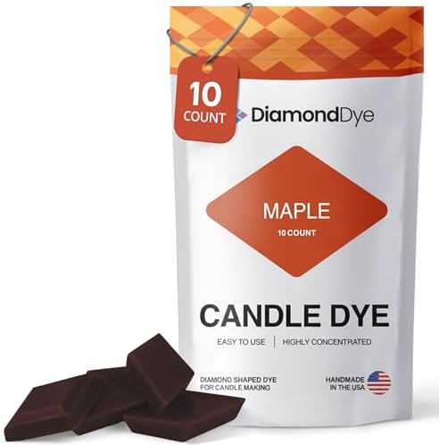 Maple Candle Dye Chips, Soy & Paraffin Candle Making, 10 Pack