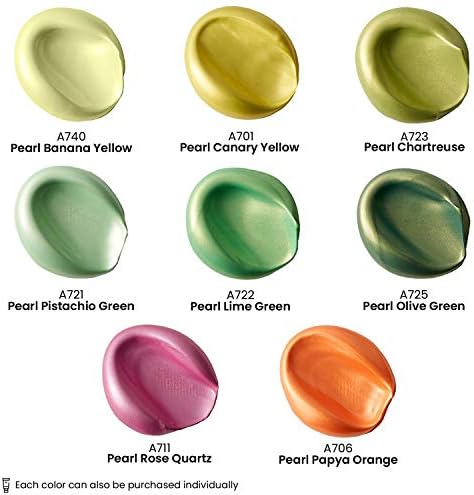 ACRYLIC PAINT 8/PKG FLORAL