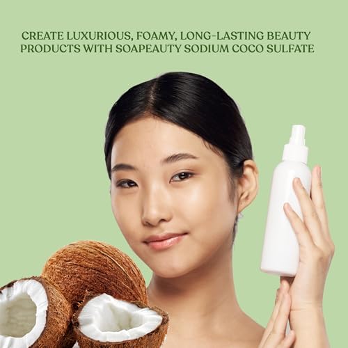 Soapeauty Coconut Oil SCS Noodles Surfactant for Skin Care Products - Sodium Coco Sulfate Noodles for Shampoo Conditioner Set, Soap Making Supplies, Body Lotion - 16 OZ (Pack of 2)