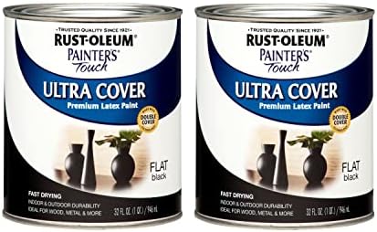 Rust-Oleum Painter's Touch Latex Brush-On Paint, Flat Black
