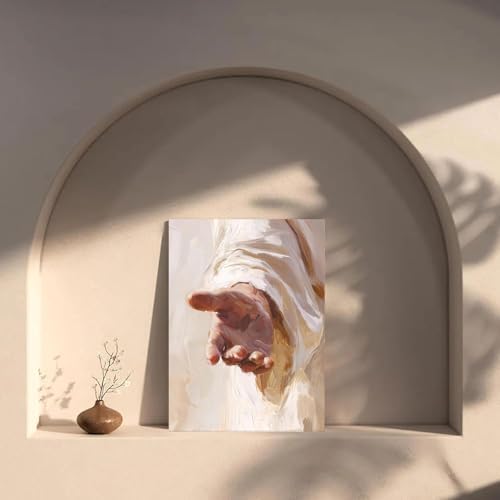 Jesus Paint by Numbers Kit for Adults Framed Canvas, Frameworkless