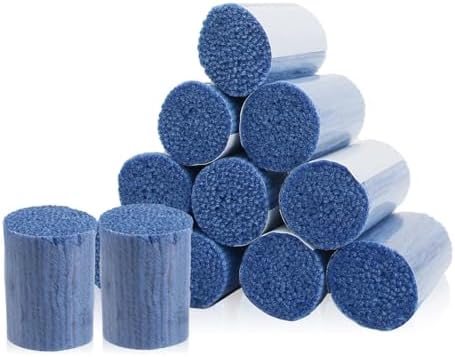 AKZYTUE 12 Rolls Latch Hook Yarn, Precut Rug Yarn for Latch Hook Kits, Crochet Yarn Bundles for Latch Hook Rug Making, DIY Tapestry Crafts for Adults & Beginners,Blue