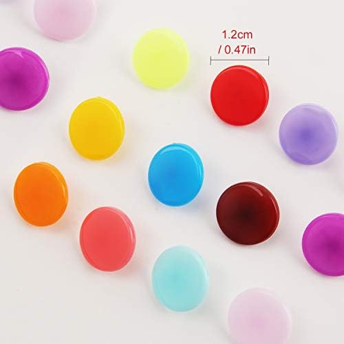 Cenoz Plastic Snaps for Fabric with Pliers Tool, 460 Sets 24 Colors