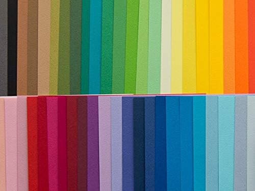 [Taro's Origami Studio] TANT Jumbo 13.4 Inch Double Sided 50 Colors 50 Sheets Square Easy Fold Premium Japanese Paper for Origami Artist from Beginner to Expert (Made in Japan)