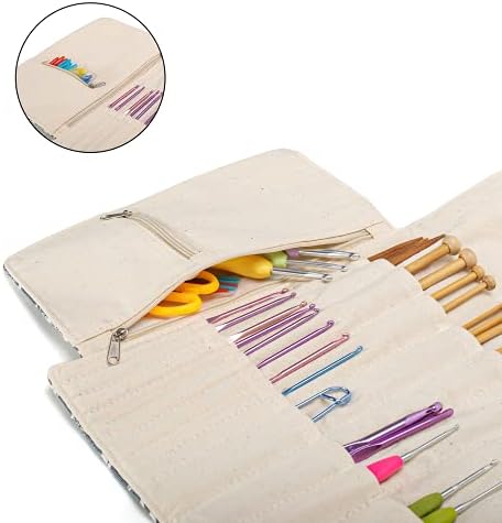 Teamoy Knitting Needle Crochet Hook Case Organizer Holder(up to 11"), Sheep