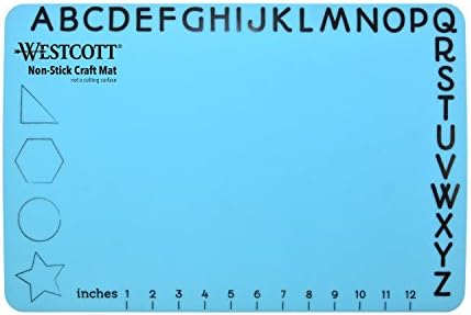 Westcott ‎16815 Projectmate Non-Stick Silicone Mat for Crafts, Glue Guns, Size 12 x 18 In