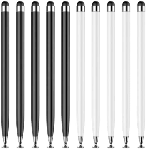 10PCS Stylus Pen for Touchscreen,Lightweight 2 in 1 Design